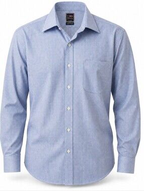 T. Harris London Men's Blue Checkered Dress Shirt.  Size Is 18.  34/35T. Harris